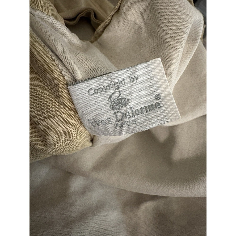 Yves DeLorme 100% Cotton Standard Sham set of 2 grayish yellow France